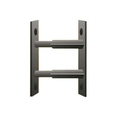 2 barreaux télescopiques de fenêtre, acier noir, Mottez, L.30-55 cm