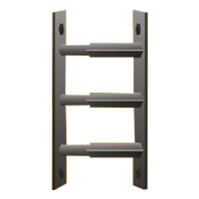 3 barreaux télescopiques de fenêtre, acier noir, Mottez, L.30 à 55 cm