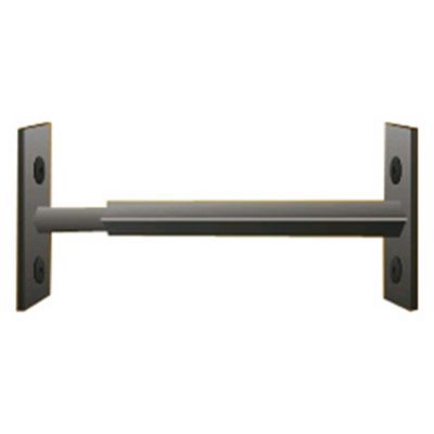 Barreau télescopique de fenêtre, acier noir, Mottez, L.99 à 188 cm