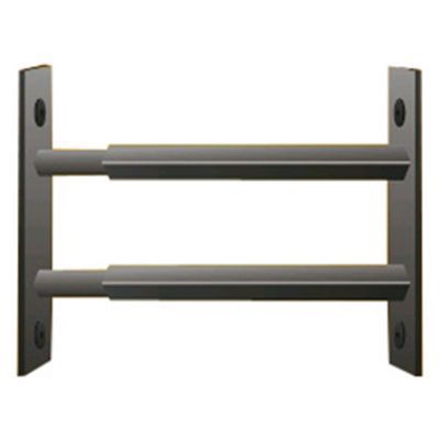 2 barreaux télescopiques de fenêtre, acier noir, Mottez, L.99 à 188 cm