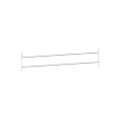 2 barreaux télescopiques de fenêtre, acier blanc Mottez, L.99 à 188 cm