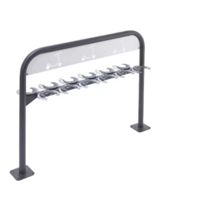 Range trottinettes sur pieds, 12 places