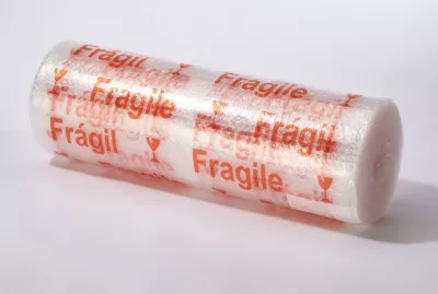 Papier bulle transparent "Fragile" Mottez L. 10 m x 60 cm