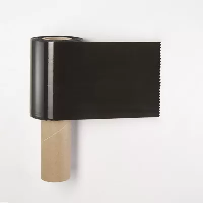 Rouleau de film étirable noir Mottez L.200 x l.0,125 m