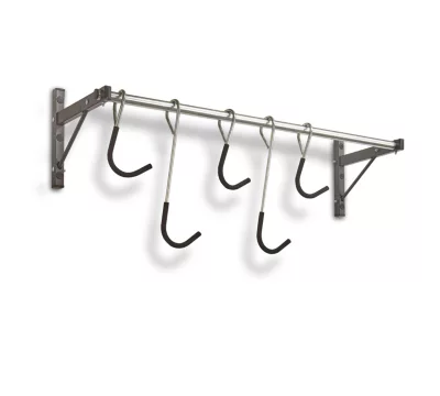 Rangement mural coulissant pour 5 vélos L. 119 cm Mottez acier