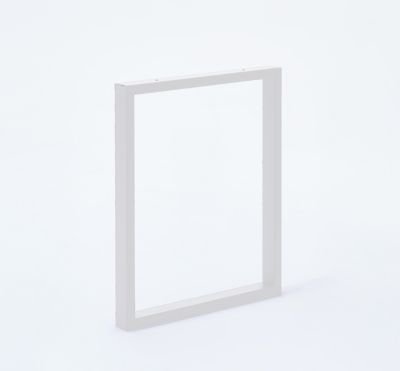 Pied de table rectangulaire Mottez en acier blanc H. 110 cm