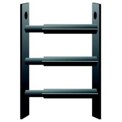 3 barreaux télescopiques de fenêtre, acier gris Mottez, L.55 à 103 cm