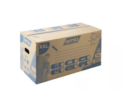 Cartons de déménagement 50 kg Mottez H. 40 x L. 50 x l. 80 cm, lot de 15