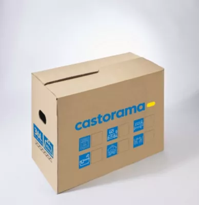 Carton de déménagement avec poignées 20 kg H.30 x L.40 x l.30 cm, capacité 36 L
