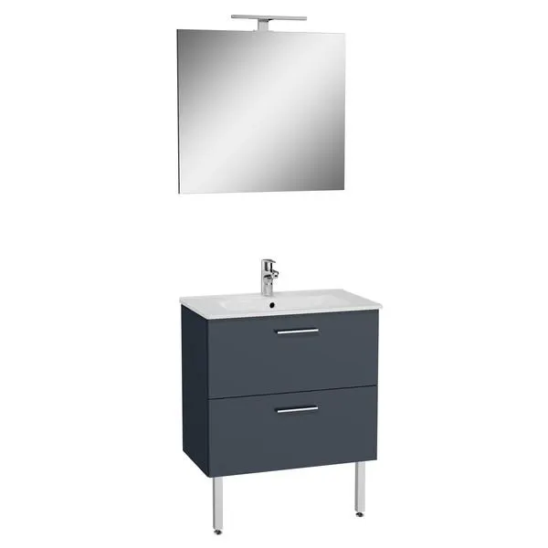 MEUBLE MIA 2T 70 PLAN/CER/MIR.ANTHRACIT 66102