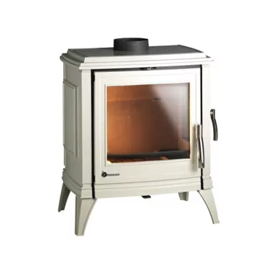 Poêle à bois en fonte Invicta Sedan M Ivoire 10 kW 120m²