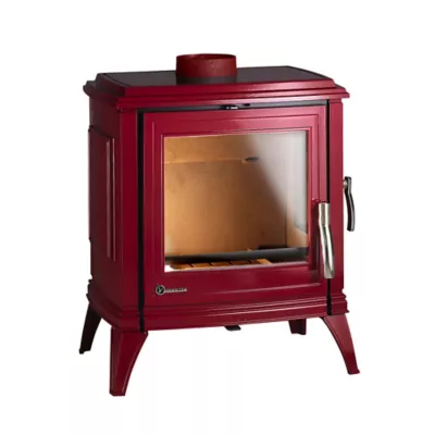Poêle à bois en fonte Invicta Sedan M Rouge 10 kW 120m²
