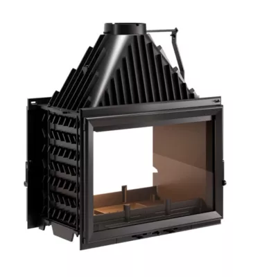 Foyer à bois en fonte Invicta 800 double face volet P928254 10 KW anthracite