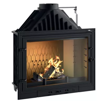 Foyer à bois en fonte Invicta 800 Primo volet P978785 10 KW anthracite