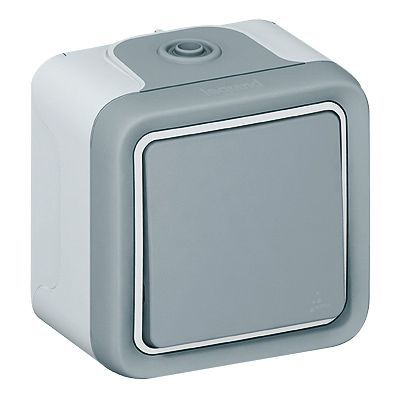 Va et vient complet Legrand Plexo saillie gris