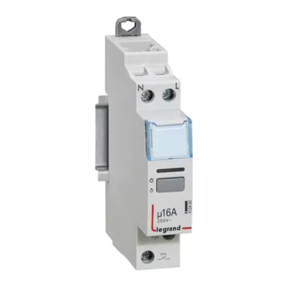 Télérupteur unipolaire silencieux - 16 A - 230 V~ - 1 module Legrand