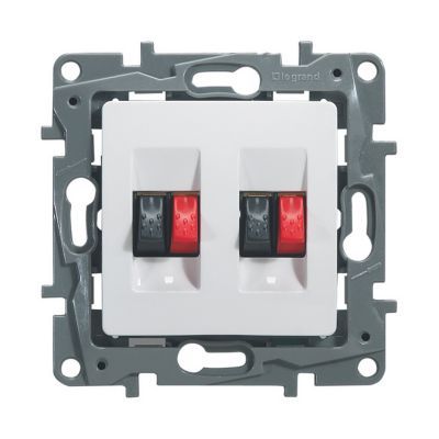 Prise haut-parleur double Legrand Niloé éclat