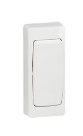Interrupteur poussoir Legrand en saillie 6A blanc
