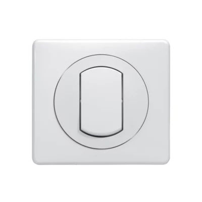 Interrupteur ou va-et-vient Legrand 0 991 61 avec plaque Celiane coloris blanc 10 A