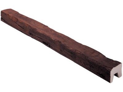 Poutre polyuréthane Decosa Tirol chêne foncé 9 x 6 cm L.4 m