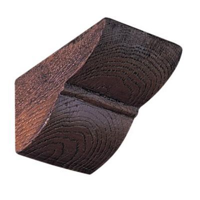 Console polyuréthane Decosa Tirol chêne foncé pour poutre 9 x 6 cm