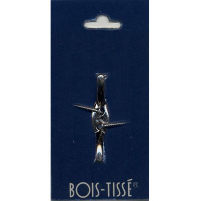 Attache cordon laiton doré + 2 vis Ballauf