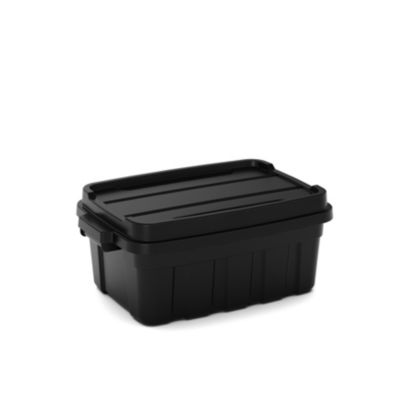 Malle de rangement 37L noire avec couvercle l.41 x H.26 x P.60 cm, Keter Tote
