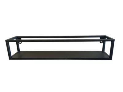 Étagère murale en métal noir L.50 x H.20 cm Ariane
