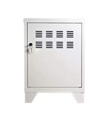 Casier de rangement en métal blanc Snor H. 57,5 x L. 40 x P. 40,5 cm