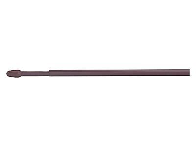 2 barres de vitrage ovale marron L.50 /80 cm