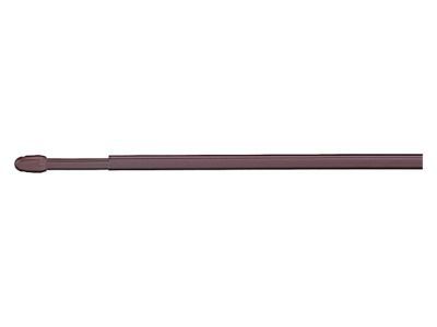 2 barres de vitrage ovale marron L.70/110 cm