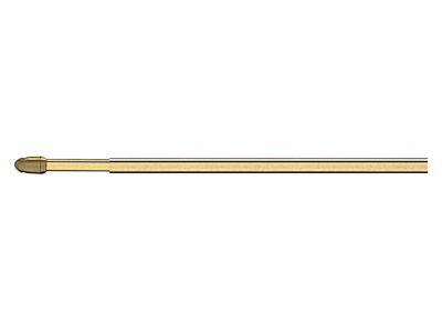 2 barres de vitrage ovale doré L.70/110 cm