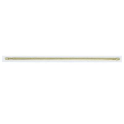 2 barres de vitrage flat doré Ø7 mm x L.50/80 cm