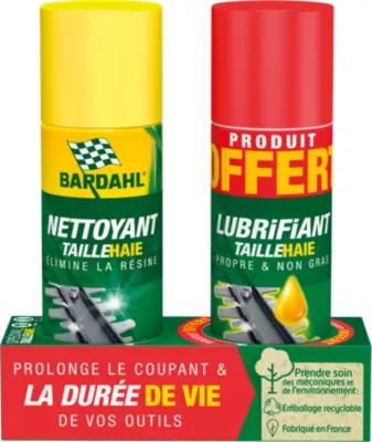 Lot nettoyant et lubrifiant taille-haie Bardahl