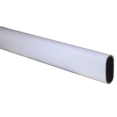 Tringle de penderie simple acier plastifié 2 m