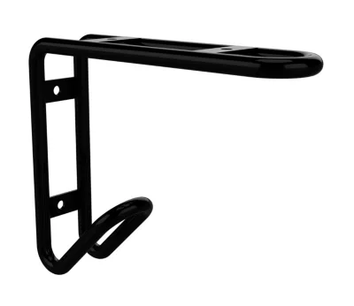 Équerre filaire 2 en 1 à visser l. 15,8 cm Cime métal noir vendue par 2
