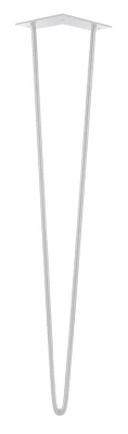 Pied de meuble filaire H. 71 cm Cime acier blanc