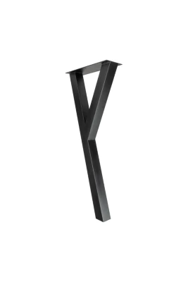 Pied de meuble Yes H. 87 cm Cime acier noir