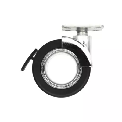 Roulette Rotola chrome et noir Ø65mm