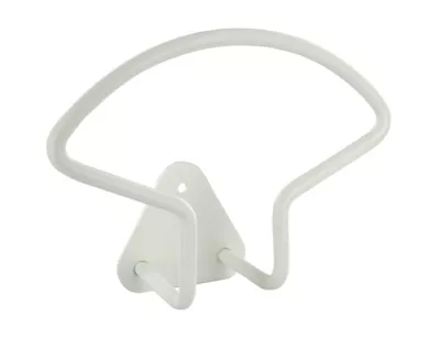 Patère murale filaire arc Cime L. 17,8 cm, acier blanc