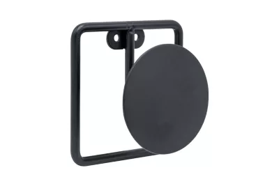 Patère murale 1 tête rond Cime métal noir