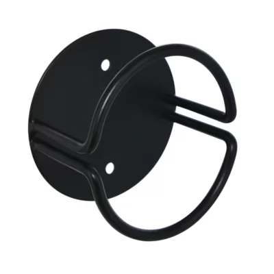 Patère murale 1 tête filaire rond N°3 Cime métal noir