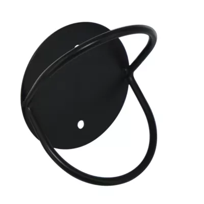 Patère murale 1 tête filaire rond N°4 Cime métal noir