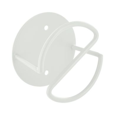 Patère murale 1 tête filaire rond N°1 Cime métal blanc