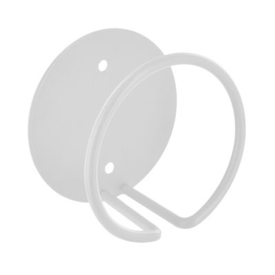 Patère murale 1 tête filaire rond N°2 Cime métal blanc