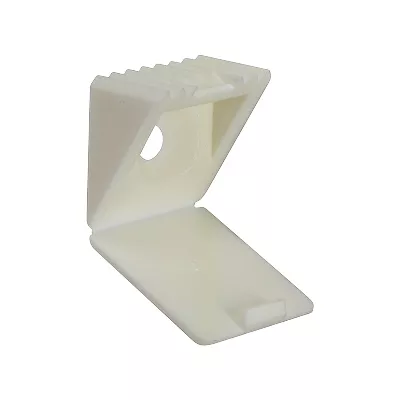 Taquet d'étagère à visser Contractor H. 18 cm blanc vendu par 8 pièces