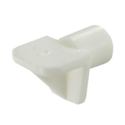 8 taquets à enfoncer plastique blanc ø6 mm