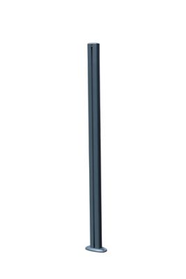 Poteau aluminium gris L.100 cm Alumin'home pour barrière de piscine - Accessoire de sécurité extérieure – Pose facile et durable