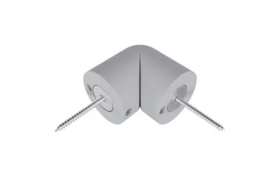 Articulation pour main courante aluminium gris clair Alumin'home