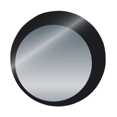 Lot de 3 miroirs adhésifs rond Disco black